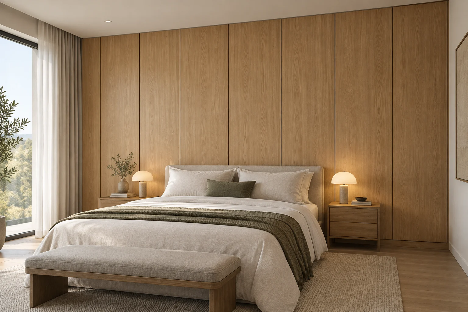 Veneer Paneling — Linear Oak — C5-WP-RS-BR-001
