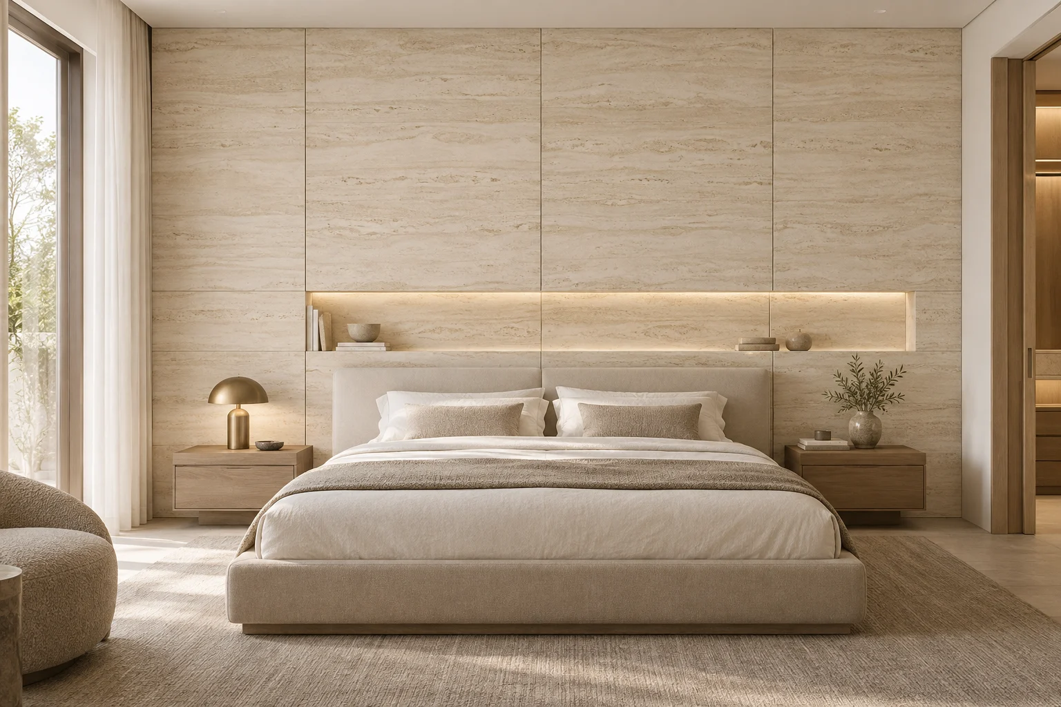 Stone and Porcelain — Travertine Calm — C5-WP-RS-BR-004