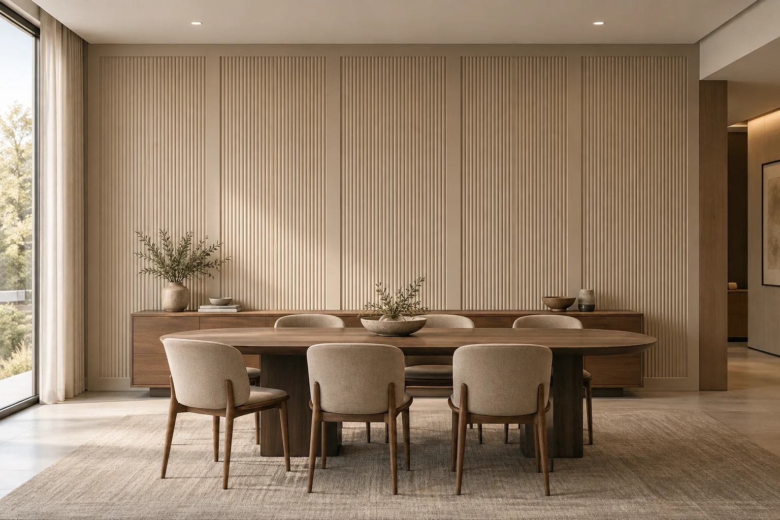 Fluted Paneling — Soft Fluted Sand — C5-WP-RS-DN-002