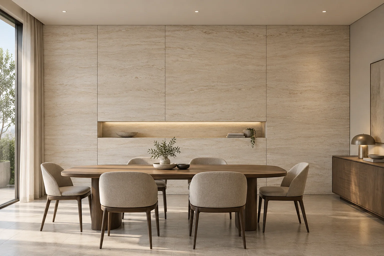Stone and Porcelain — Travertine Calm — C5-WP-RS-DN-004