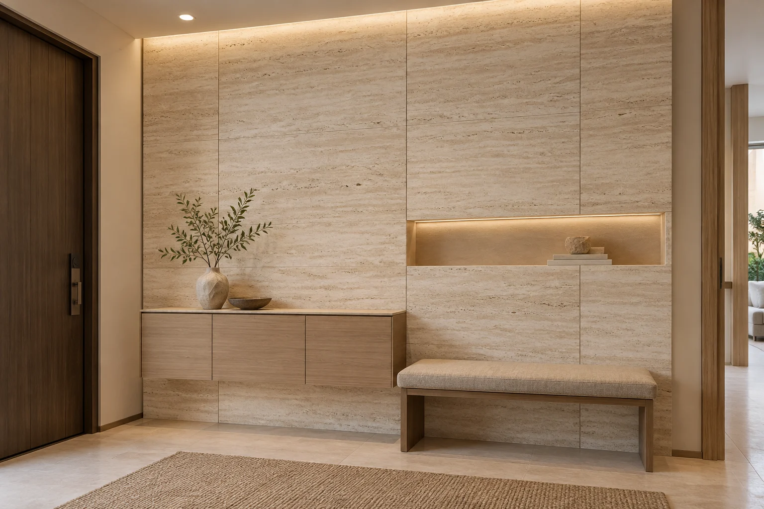 Stone and Porcelain — Travertine Calm — C5-WP-RS-FY-004