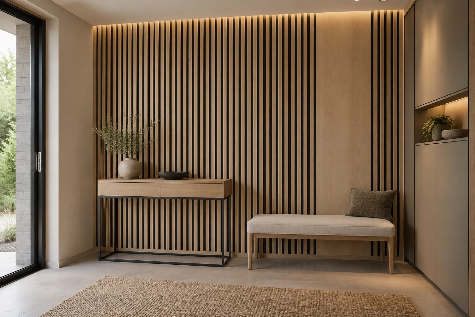 Slatted Paneling — Timber Screen — C5-WP-RS-FY-008