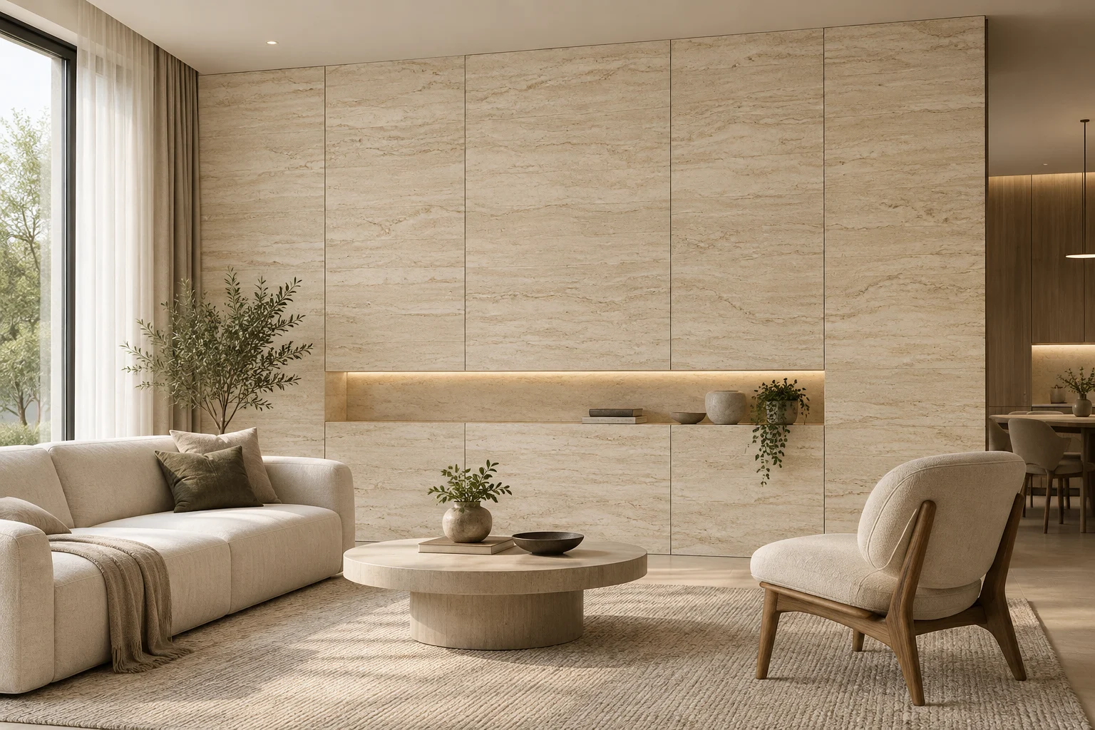 Stone and Porcelain — Travertine Calm — C5-WP-RS-LV-004