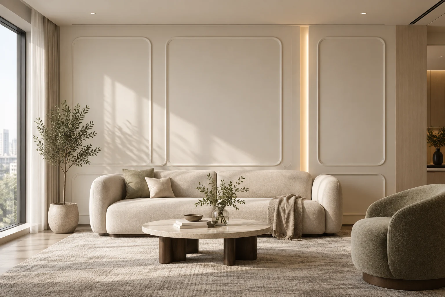 Decorative Painted Paneling — Soft Radius — C5-WP-RS-LV-006