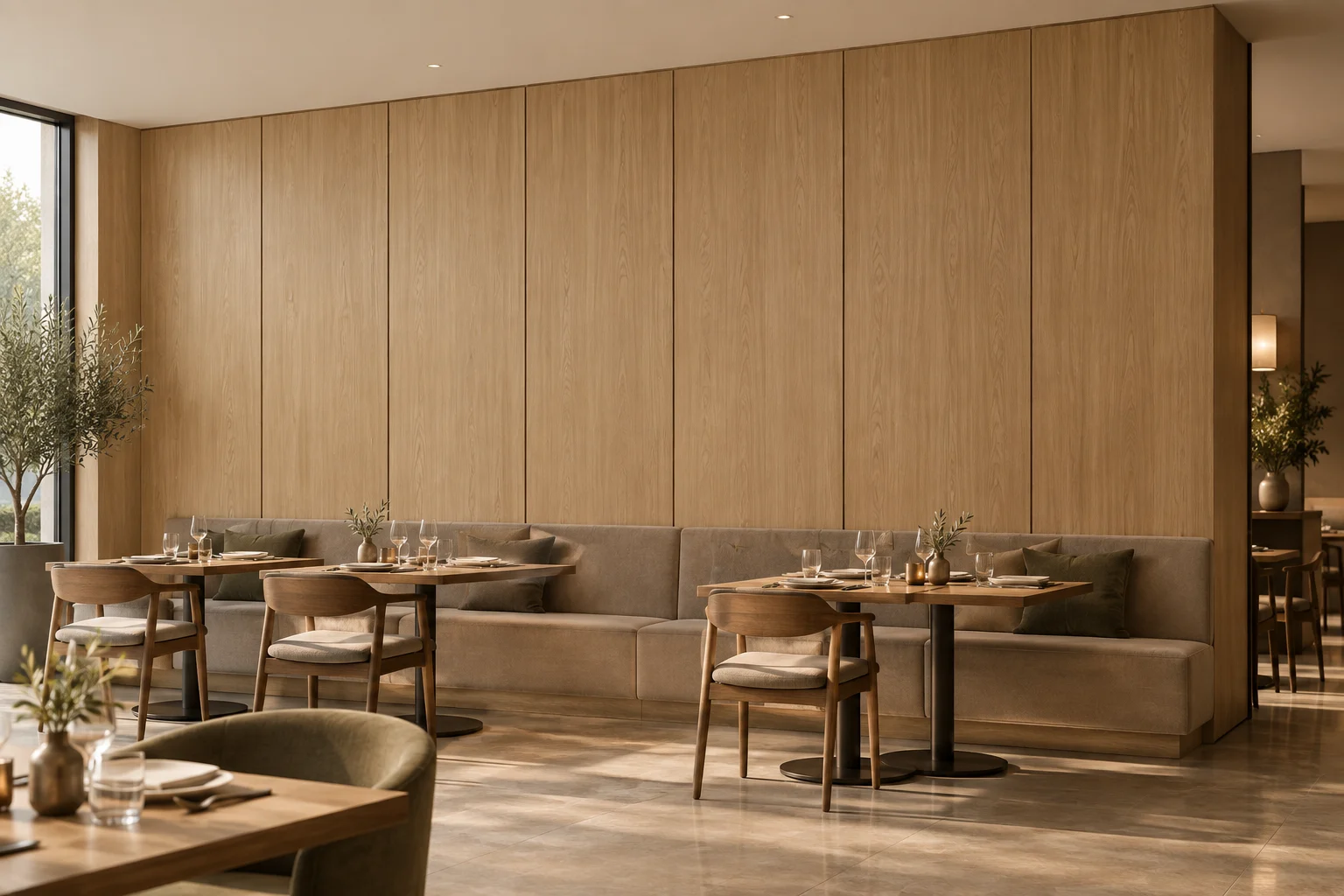 Veneer Paneling — Linear Oak — C5-WP-RT-DN-001