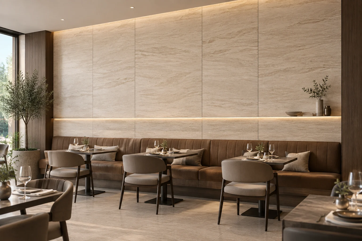 Stone and Porcelain — Travertine Calm — C5-WP-RT-DN-004