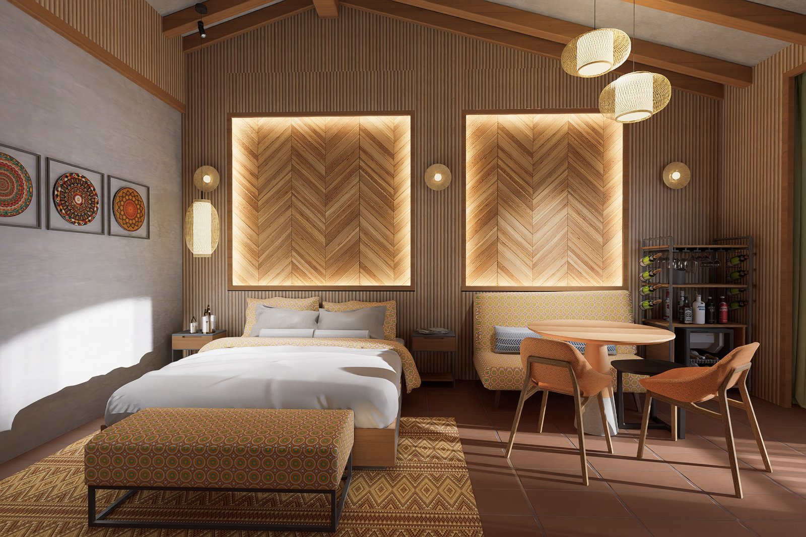 MAXICUN HOTEL ROOM INTERIOR — 2